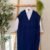 بيزك دريس اوفر سايز كت - navy blue
