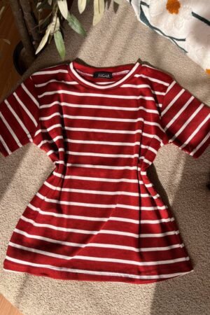 برجاندي مقلم ابيض